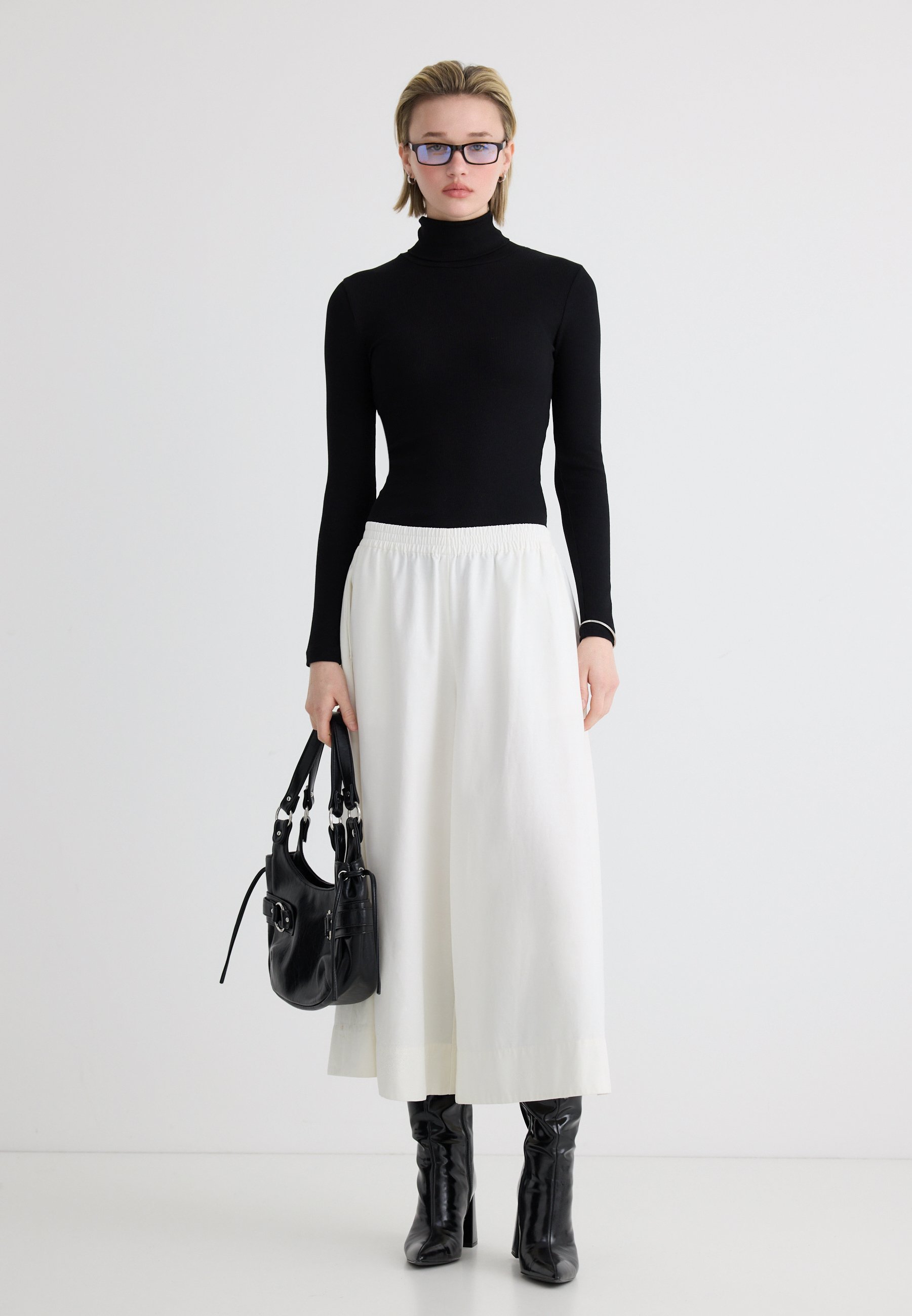 MSCH Copenhagen SKIRT PANTS - A-line skirt - egret/off-white