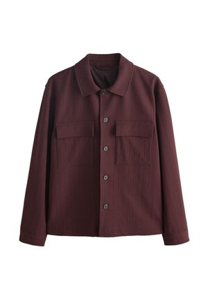 Next, REGULAR FIT - SMART TEXTURED TWIN POCKET SHACKET . - Summer jacket - burgundy red