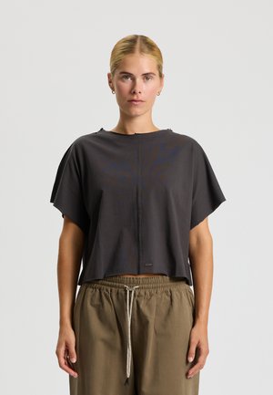 RAW EDGES CAEN - T-shirt basique - almost black