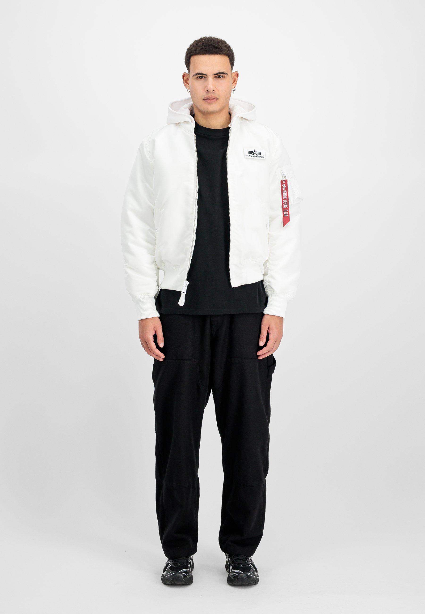 Alpha Industries Light jacket - white/black/white - Zalando.co.uk
