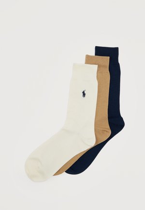 3 PACK  - Socks - invory/navy/camel