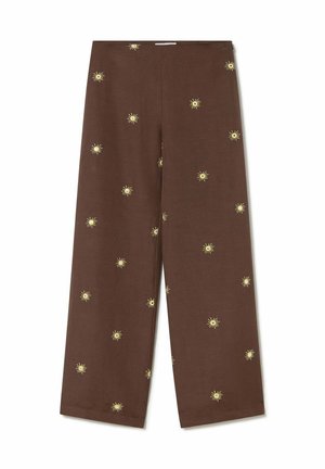 Brownie, PANTALÓN LARGO ESTAMPADO SOLES - Pantalon classique - marron