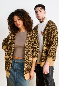 Stan Ray CARDIGAN UNISEX - Cardigan - beige/black