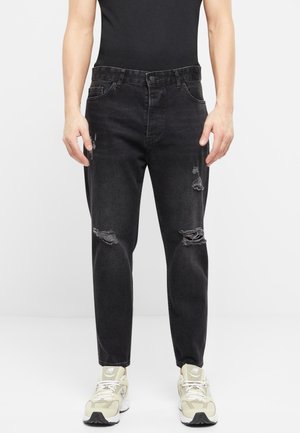 BOYFRIEND FIT - Straight leg jeans - black