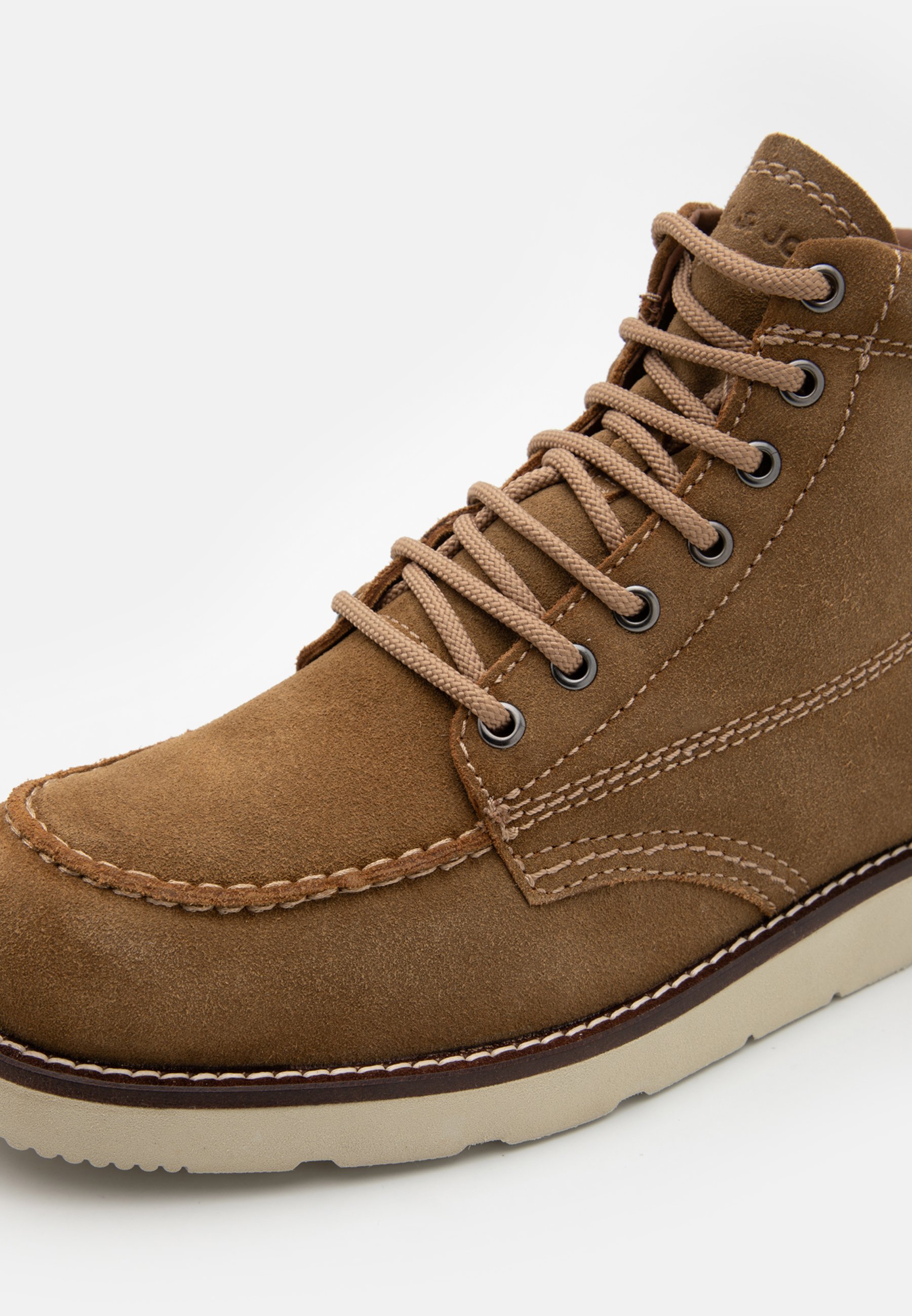 Jack & Jones JFWTORONTO STYD LN - Lace-up ankle boots - mustard