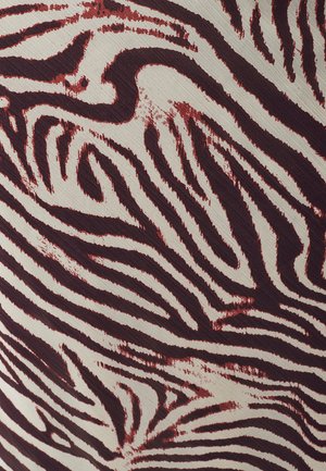 BWLDR ALISA SKIRT - Maxi skirt - burgundy zebra