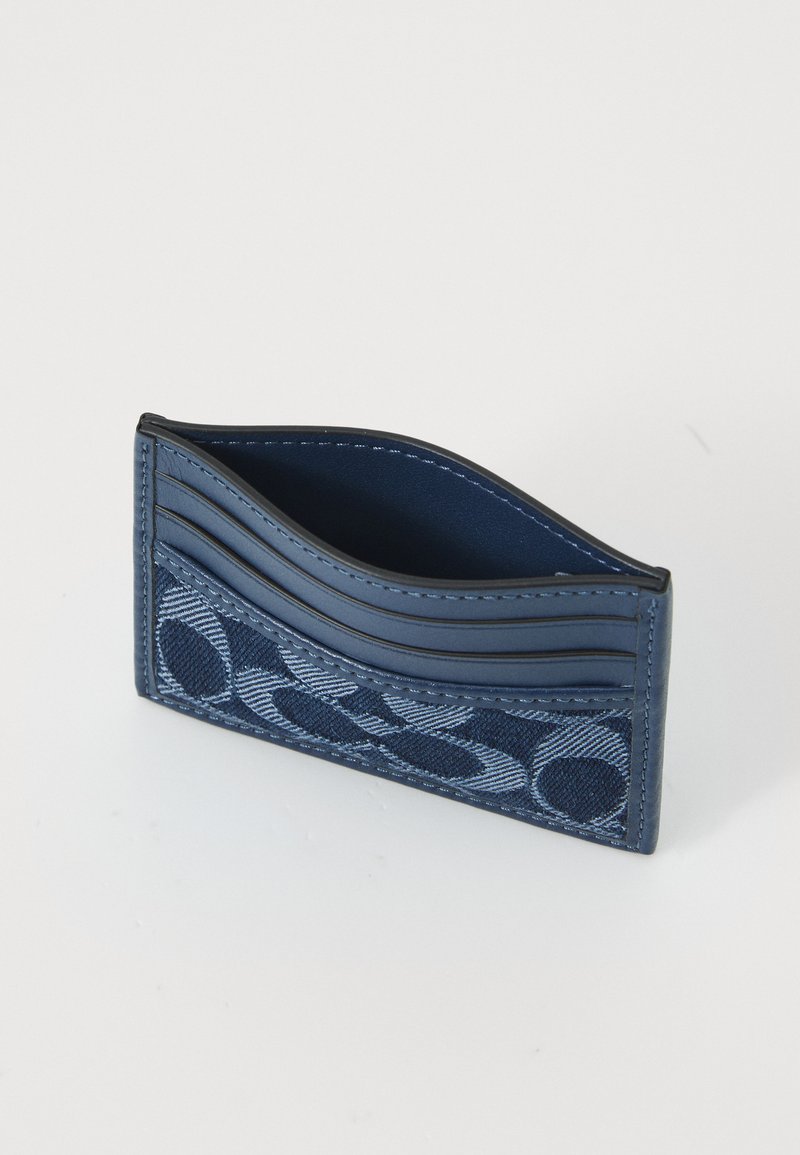 COACH REFINED CARD CASE IN SIGNATURE  - Étui pour cartes de visite - deep blue