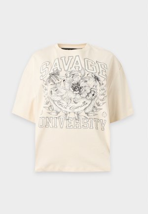Just Cavalli, SAVAGE - T-shirt con stampa - off-white