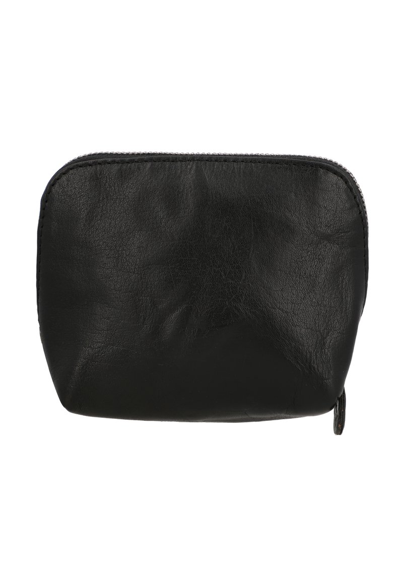 Gusti Leder LEO Kosmetiktasche schwarz-silber/schwarz meliert