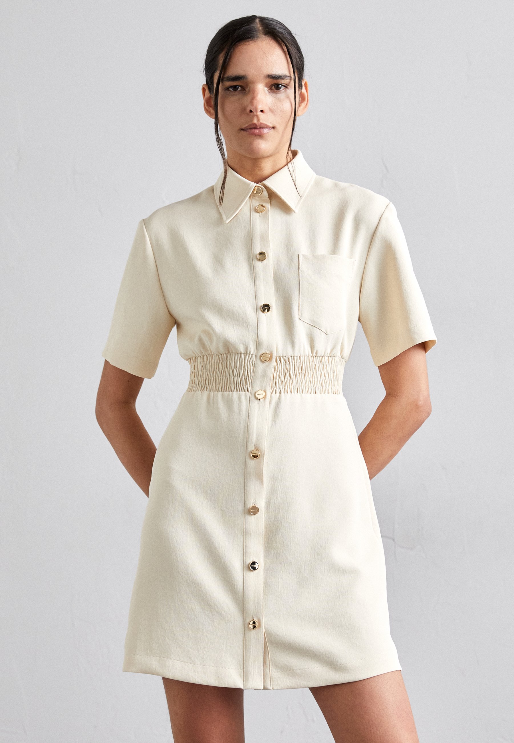 jacquemus beige dress Sandro