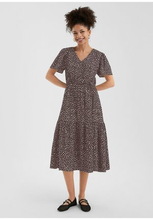 Day dress - aubergine