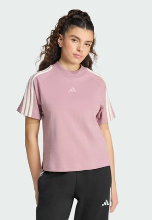 adidas Sportswear, ADIDAS SPORTSWEAR W AK 3S TEE - T-Shirt print - magic mauve off white