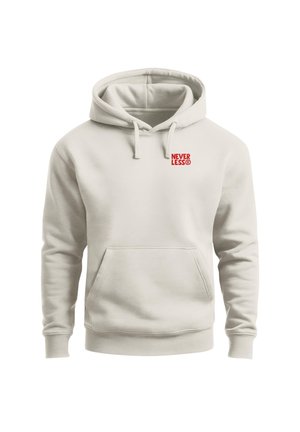 Neverless, HERREN HOODIE BACKPRINT - DESIGN EAT PASTA - KAPUZENSWEATSHIRT - Kapuzenpullover - urban grey