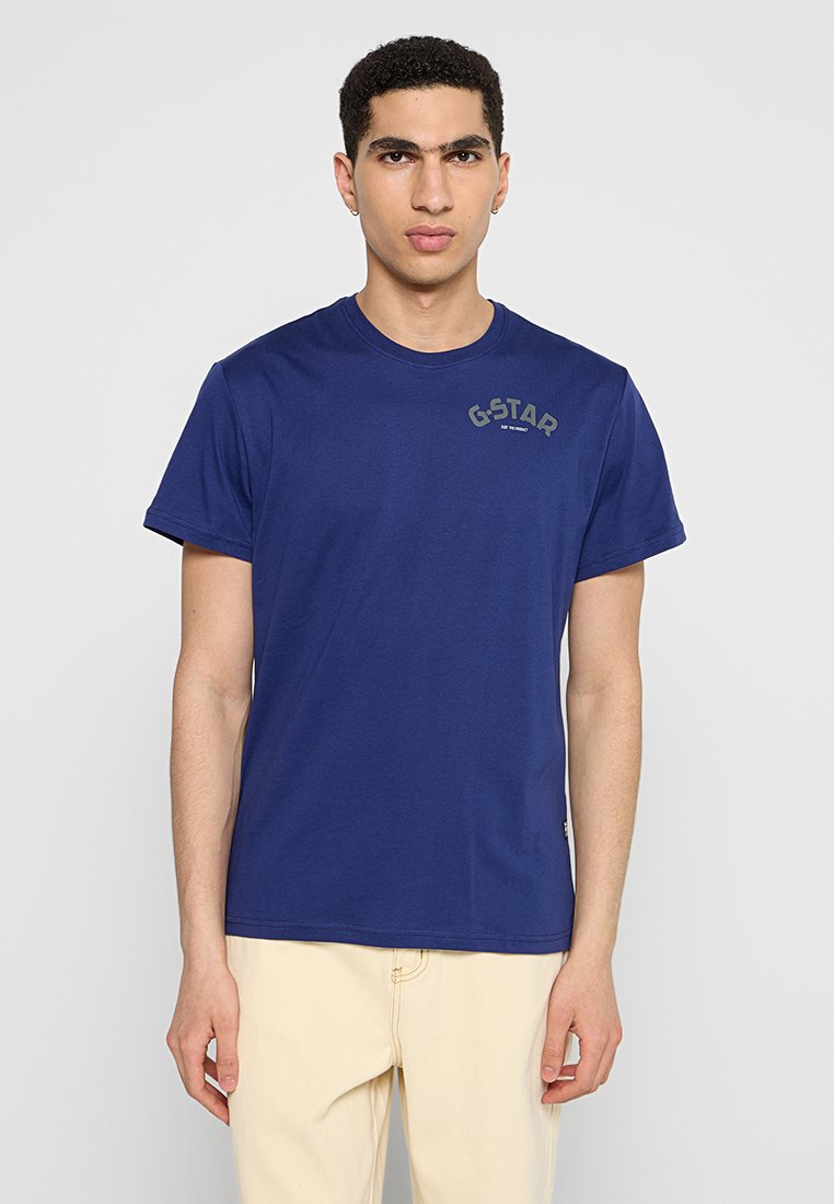G-Star T-shirt print blauw
