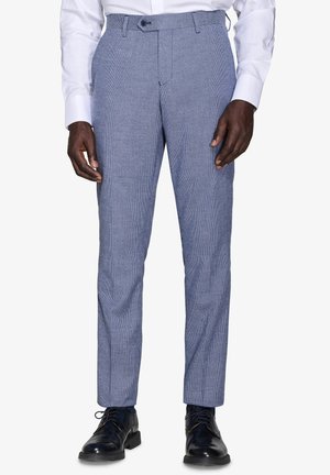 Chino - blue avio pied de poule