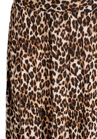 Zizzi LANGER MIT GUMMIZUG AM BUND - Maksi svārki - leopard aop