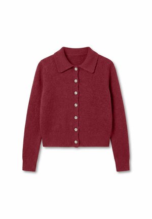 Vero Moda, CARDIGAN VMELLY KNIT CARDIGAN - Gilet - biking red