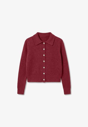 Vero Moda, CARDIGAN VMELLY KNIT CARDIGAN - Gilet - biking red