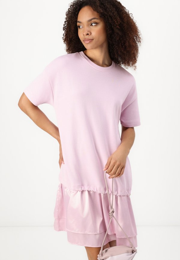 TSUKI - Jersey dress - pastel purple2