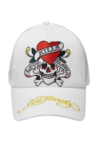 Ed Hardy LOVE-SLOWLY TWILL FRONT - Cap - off white