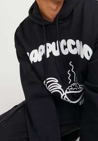 Jack & Jones Felpa con cappuccio - black