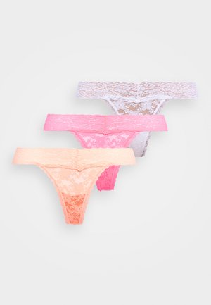 BASIC THONG 3 PACK - Tanga - orange/pink/white
