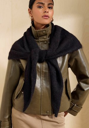 Friends Like These, OVERSIZED BRUSHED TRIANGLE SCARF - Foulard - chocolate brown