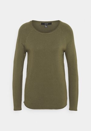 Top s dlouhým rukávem - khaki
