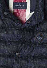Hackett London Strukirani kaput - midnight blue
