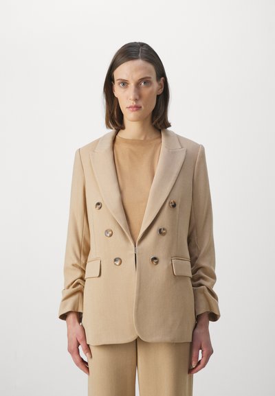 Veronica Beard BEACON DICKEY JACKET - Blazer - dark camel/light camel