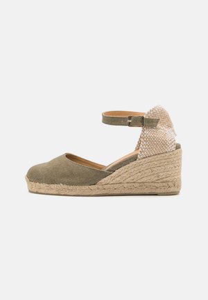 CAROL 6 002 - Korkeakorkoiset sandaalit - olive