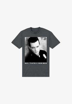 Henry Tiger, TERMINATOR JUDGMENT SAY THAT A NICE BIKE - T-shirt con stampa - charcoal grey