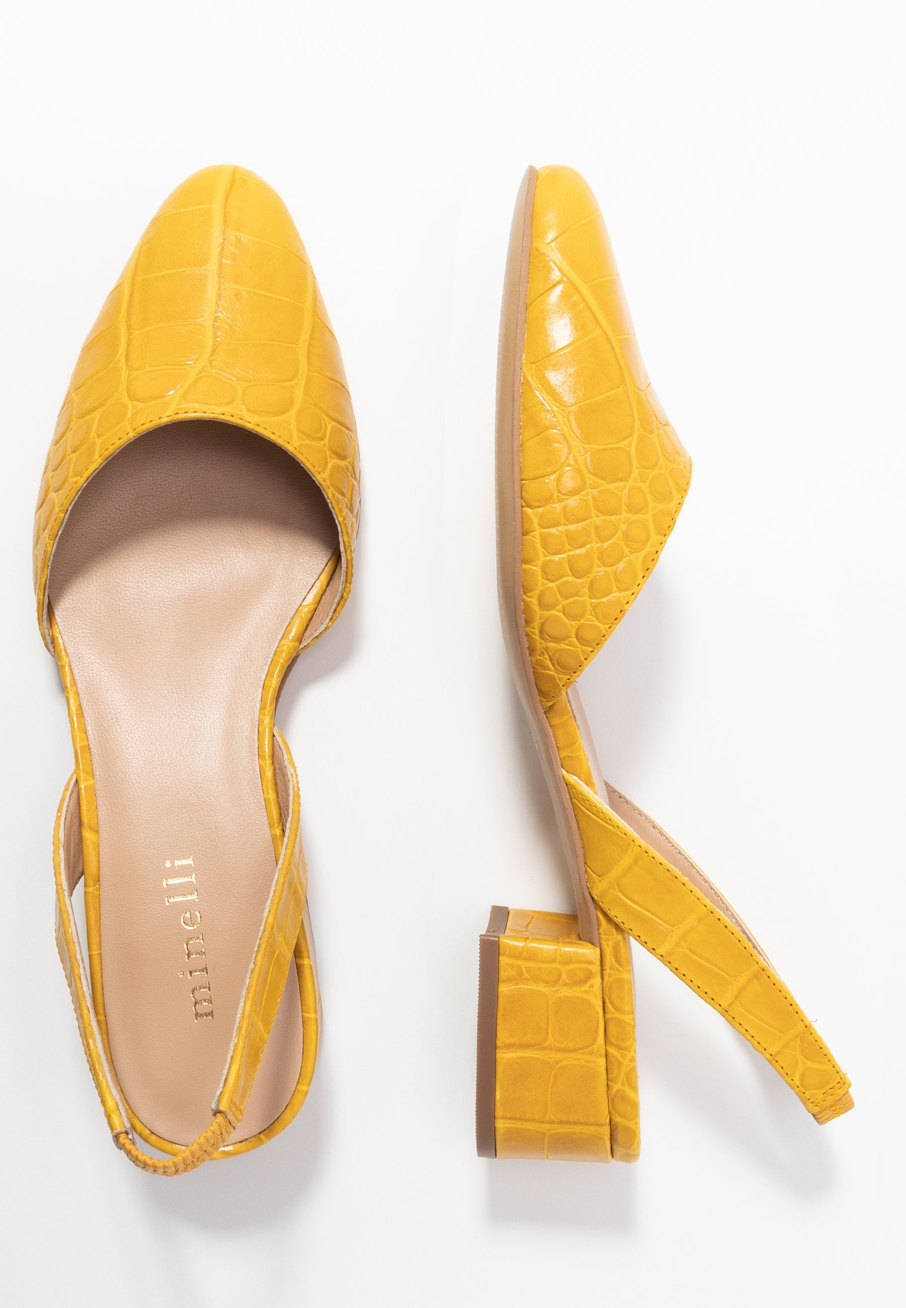 escarpin jaune minelli