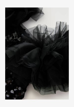 Next, REGULAR FIT - PUFF SLEEVE SEQUIN - Cocktailkleid/festliches Kleid - black