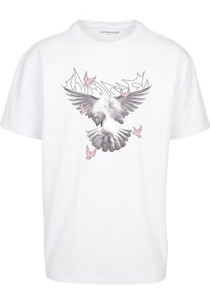 Upscale by Mister Tee, UNISEX DOVES OVERSIZE - T-Shirt print - white