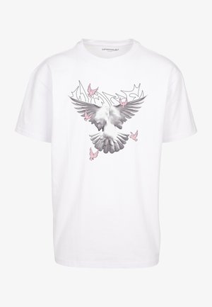 Upscale by Mister Tee, UNISEX DOVES OVERSIZE - T-Shirt print - white