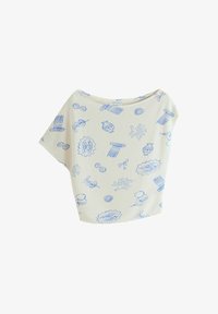 Niewybrane, white/blue vase print