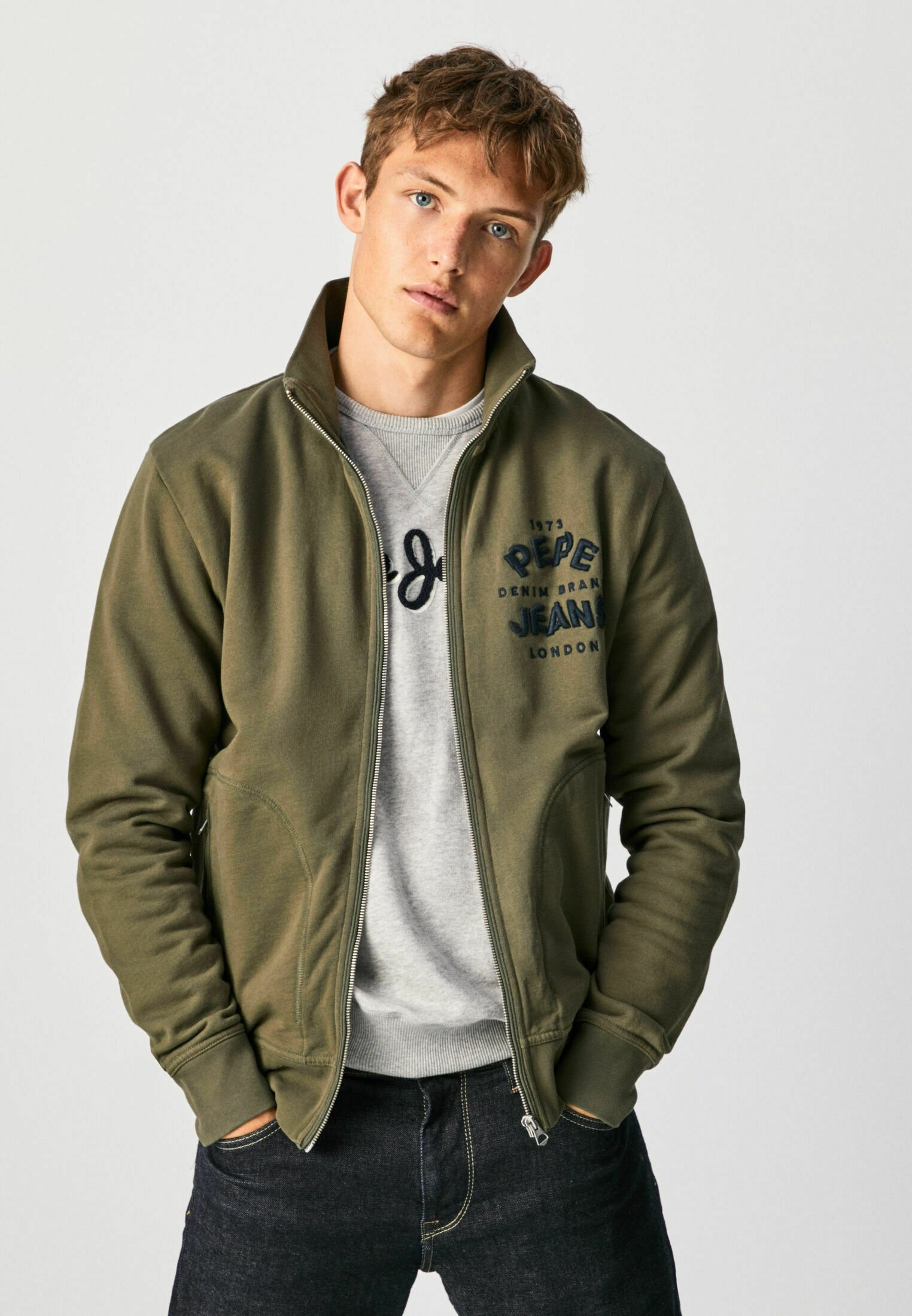 Pepe Jeans JAZZ - Sudadera con cremallera - green/verde - Zalando.es
