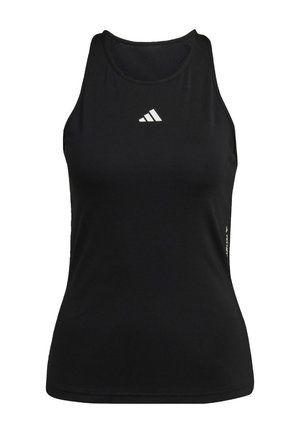 adidas Performance TECHFIT RACERBACK TANK - Top - black white