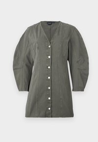 HORSE SHOE MINI DRESS - Rochie din denim - mesculen green