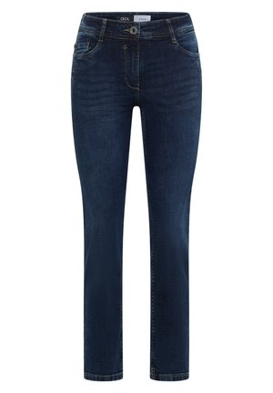 Cecil, MID WAIST STRAIGHT LEG JEANS IM CASUAL FIT - Jean slim - dark blue wash