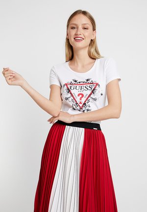 ROSES TEE - T-shirt z nadrukiem - true white