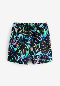 Next PRINTED REGULAR FIT - Surfshorts - black leaf