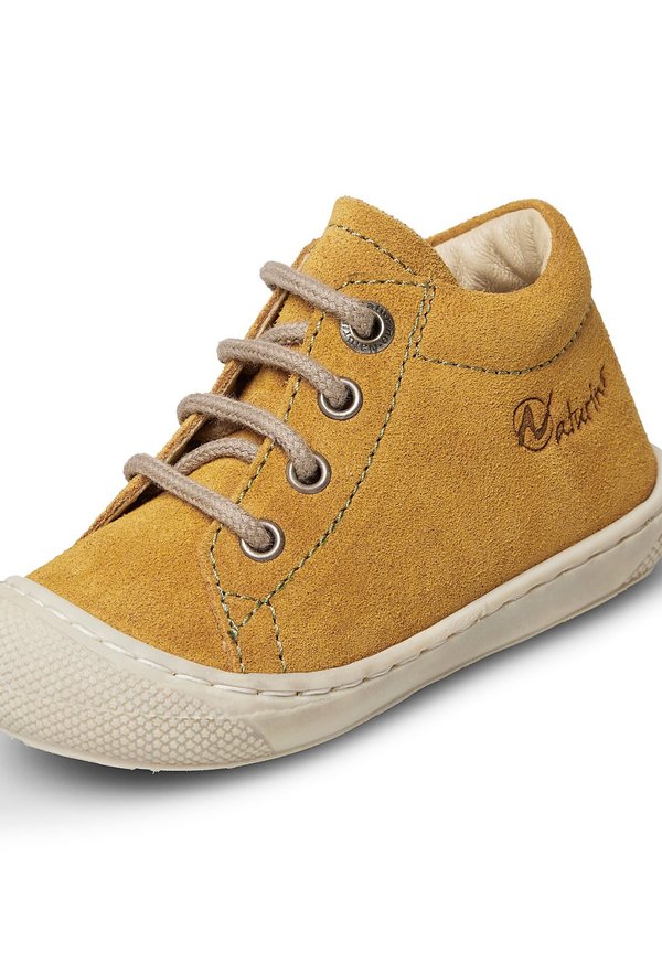 Lauflernschuh – kürbis weiss