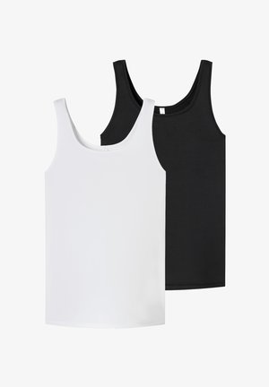 2-PACK TRÄGER - UNIQUE MICRO - Caraco - schwarz weiss