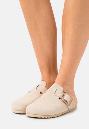 WITH BUCKLE - Klapki - taupe