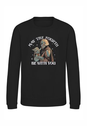 STAR WARS THE MANDALORIAN FOURTH BE WITH YOU - Felpa - black