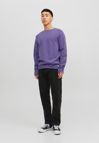 Jack & Jones JJEHILL CREW NECK  - Džemperis - twilight purple