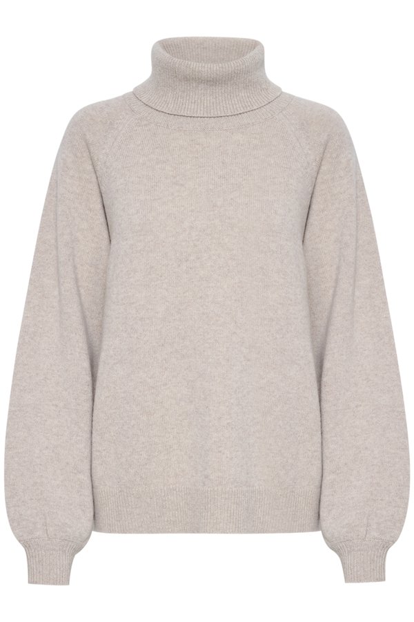 MANZI ROLLNECK - Jumper - string melange4