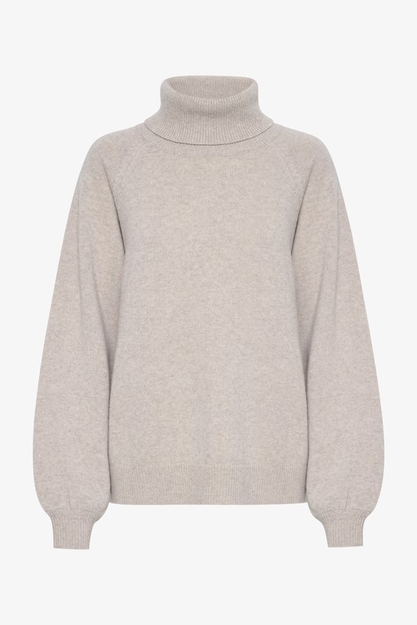MANZI ROLLNECK - Jumper - string melange4